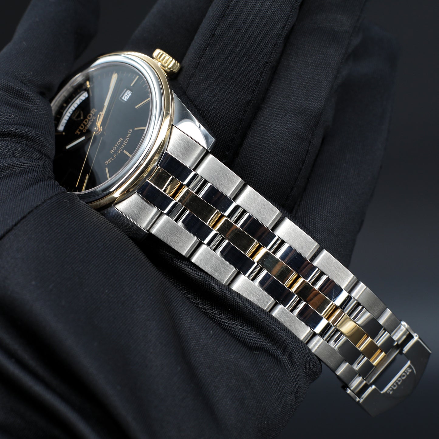 Tudor Glamour Date 2 Tone Black Dial - 56003