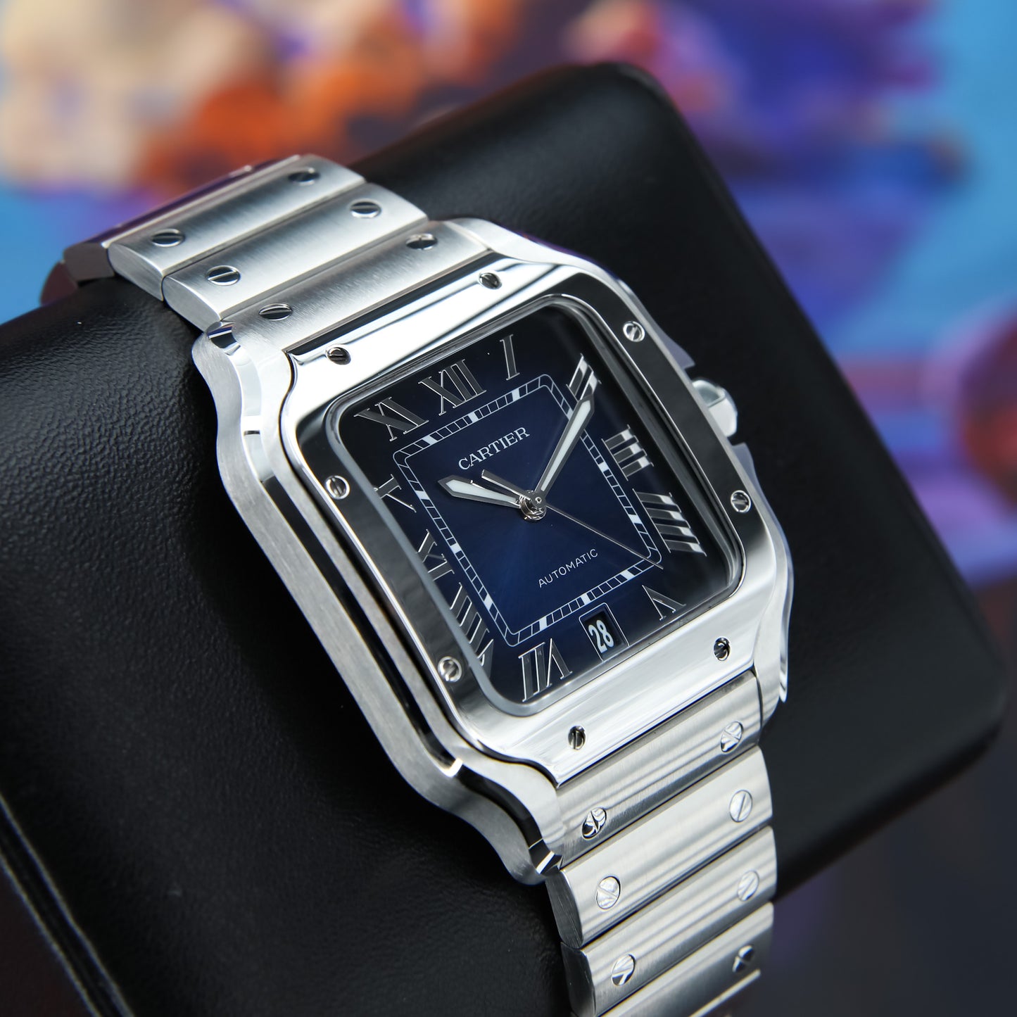 Cartier Santos Blue 2025 Complete - WSSA0071