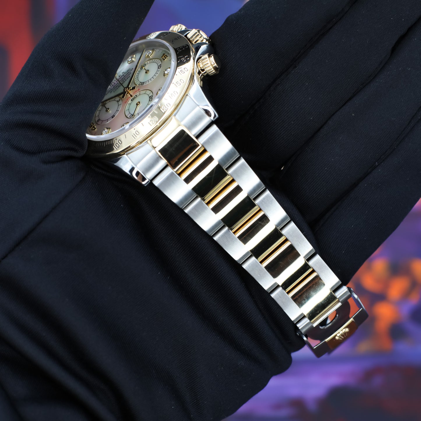 Rolex Daytona Mother Of Pearl Diamond Two Tone - 116523