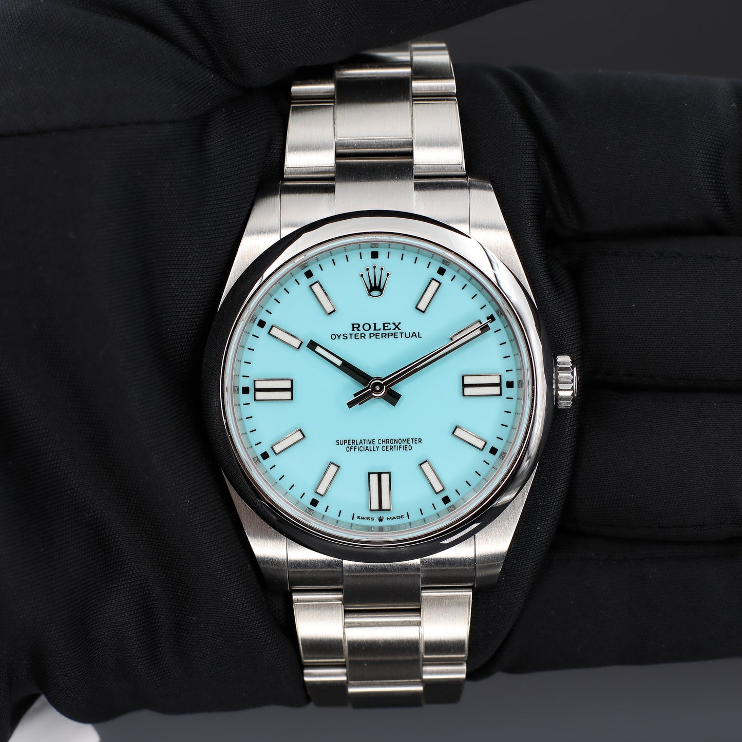 Rolex Oyster Perpetual Tiffany Dial 41 2022 Complete - 124300