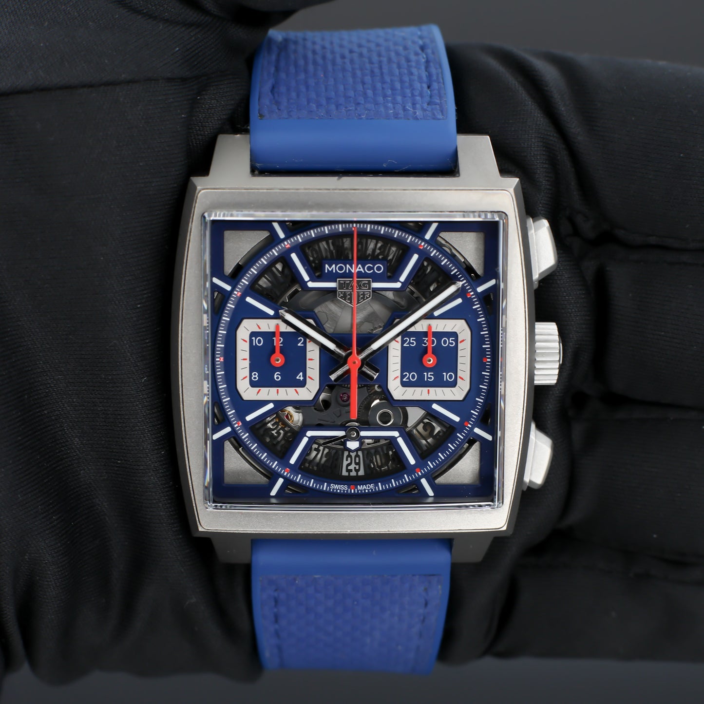 TAG Heuer Monaco Skeleton Blue Dial 39mm Automatic - CBL2182.FT6235