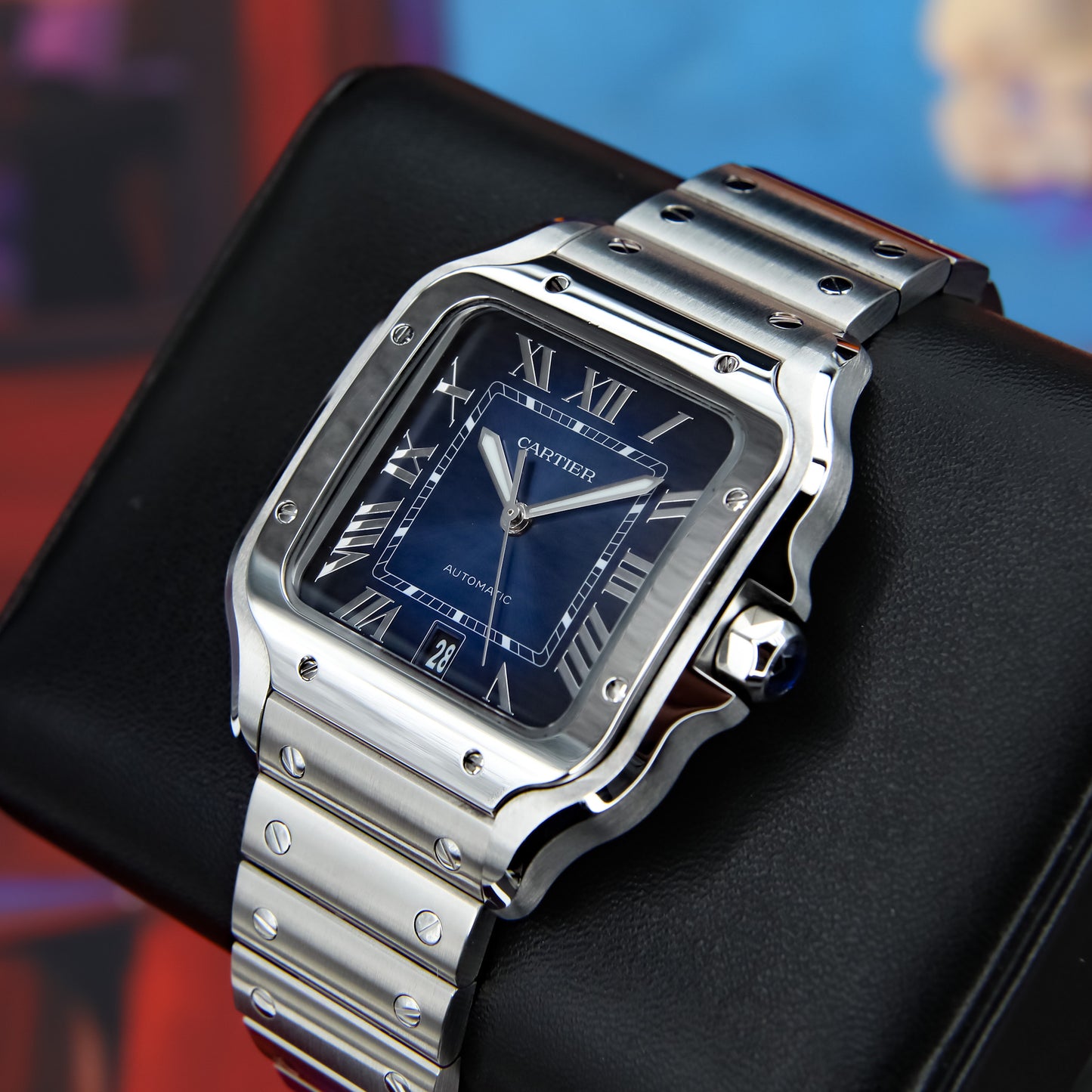 Cartier Santos Blue 2025 Complete - WSSA0071