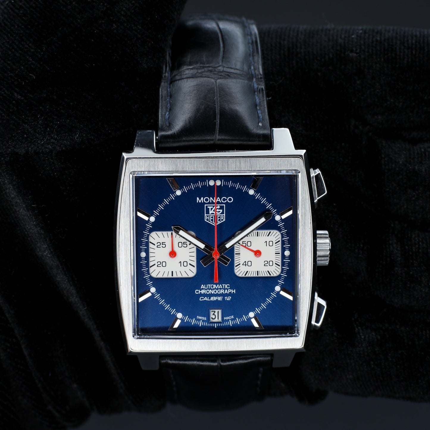 TAG Heuer Monaco Blue Dial Watch/box only - CAW2111