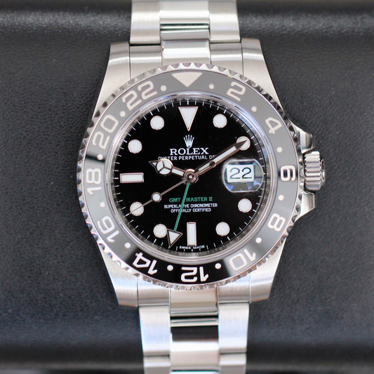 Rolex GMT-Master II "Dark Knight" Black Bezel Complete Set - 116710LN