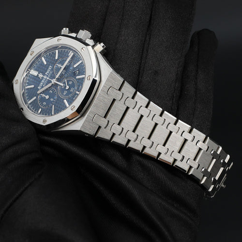 Audemars Piguet Royal Oak Chrono Steel Blue Dial - 26320ST